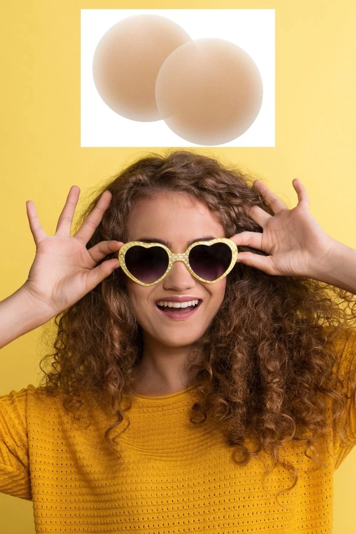 Silikon Göğüs Ucu Kapatıcı Gizleyici Bant Aparat Nipple Pad görsel 8