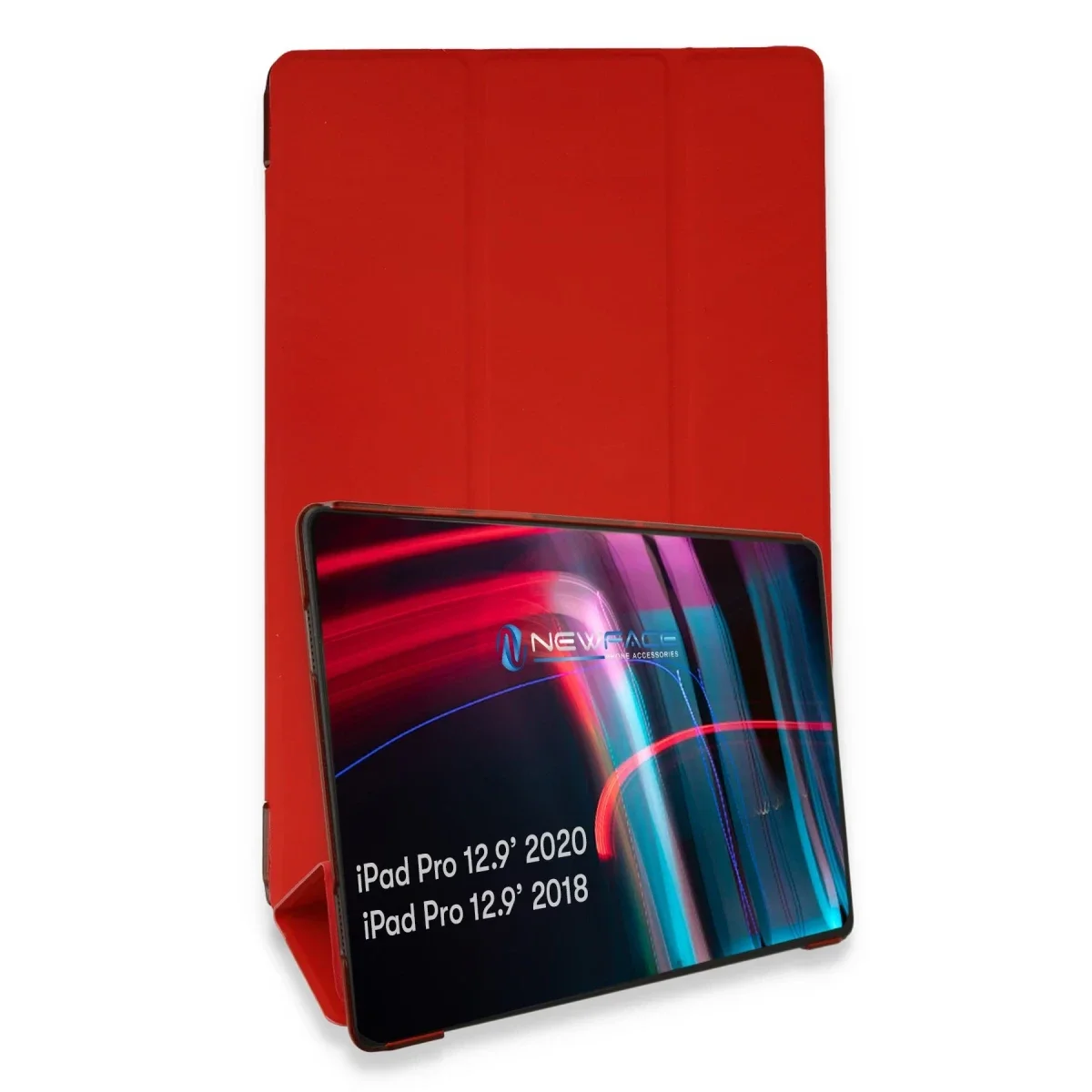Apple iPad Pro 12.9 (2021) Kılıf Tablet Smart Kılıf - Kırmızı