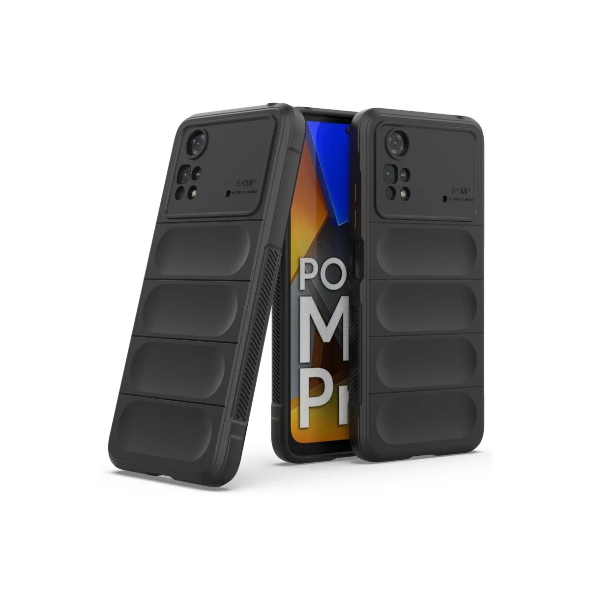 Xiao Poco M4 Pro 4g Kılıf Optimum Silikon - Siyah görsel 2