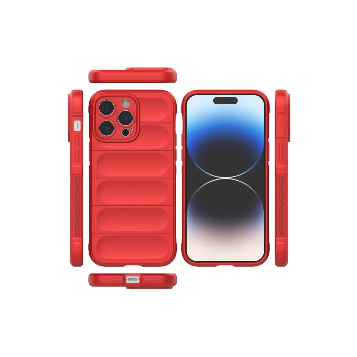Apple İphone 14 Pro Kılıf Optimum Silikon - Kırmızı görsel 3