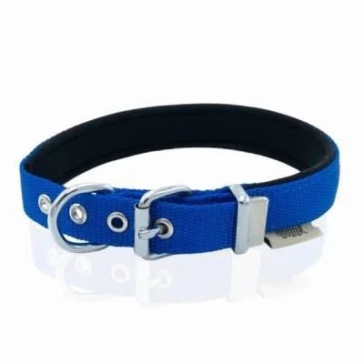 Konfor Dokuma Köpek Boyun Tasması Royalblue 2x30 35 Cm