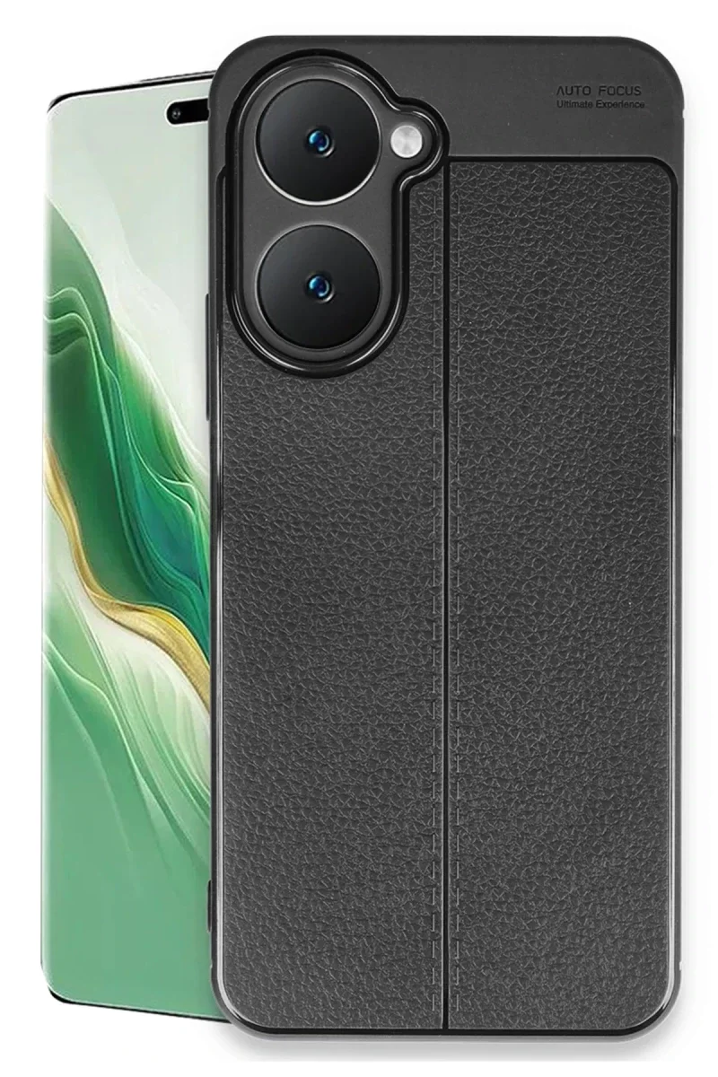 Vivo Y18 Kılıf Auto Focus Kapak - Siyah