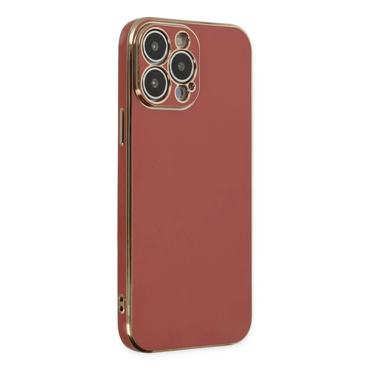 Apple İphone 15 Pro Max Kılıf Volet Silikon - Kırmızı görsel 3
