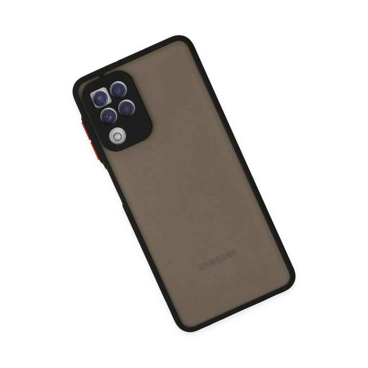 Samsung Galaxy A22 Kılıf Montreal Silikon Kapak - Siyah görsel 3