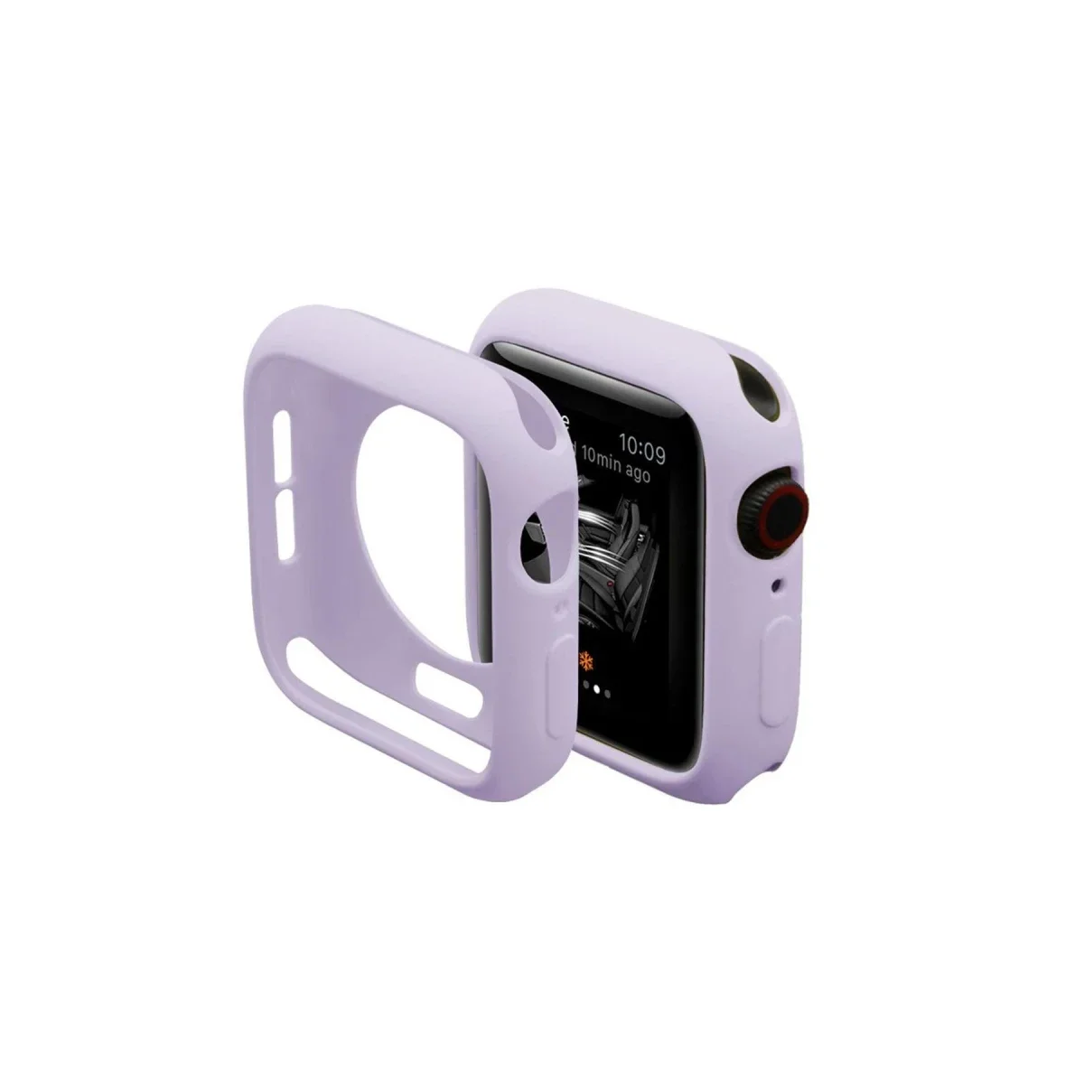 Apple Watch 44mm Silikon Alt Kasa - Lila