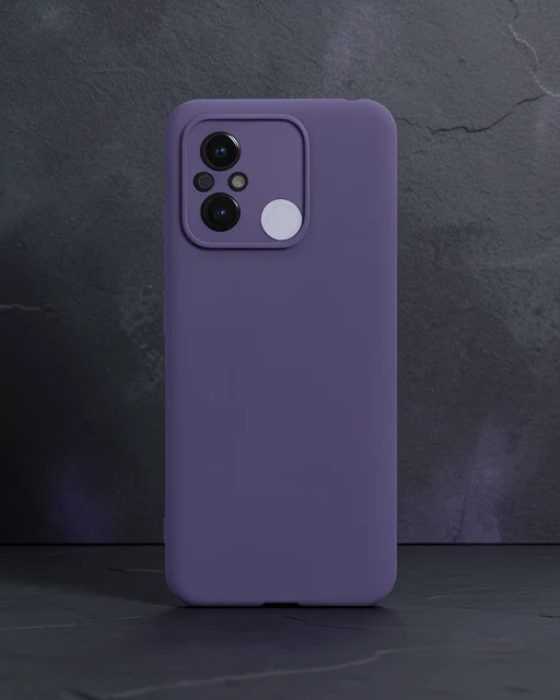 Xiaomi Redmi 12c Kılıf Nano İçi Kadife Silikon - Mor