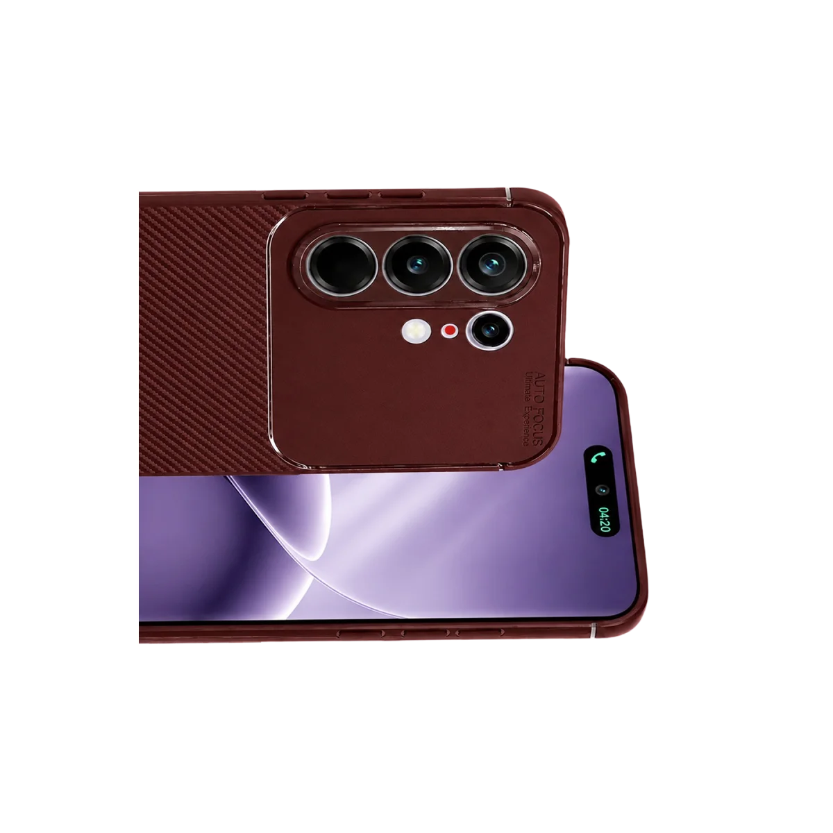 Tecno Camon 50 Pro 5G Auto Focus Karbon Kapak - Bordo görsel 2