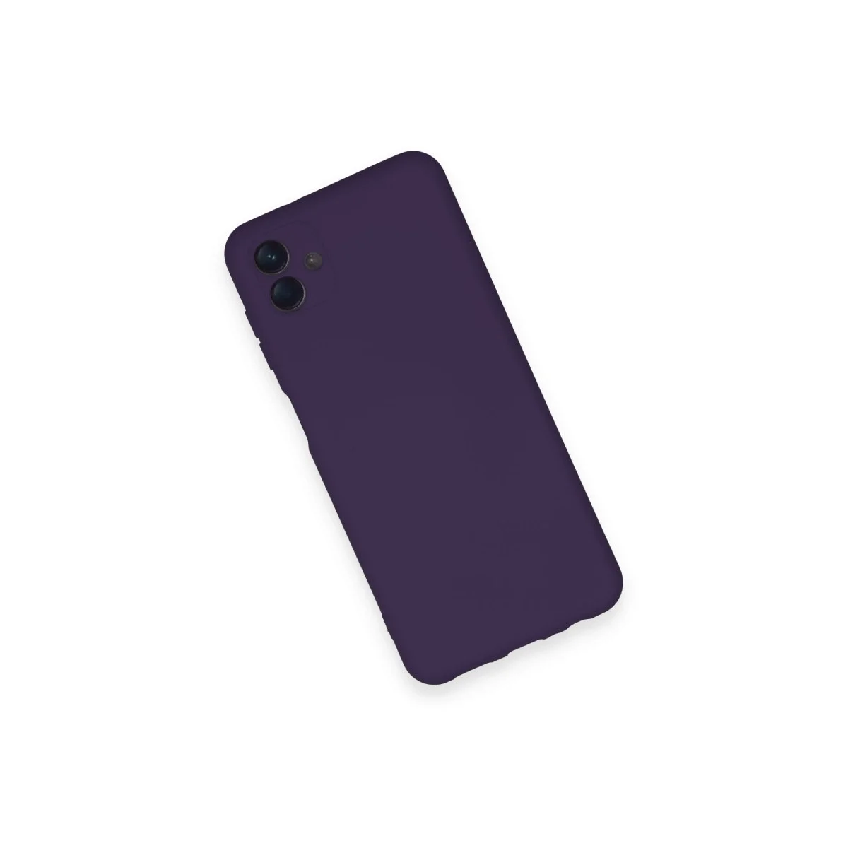Samsung Galaxy A04 Kılıf Nano İçi Kadife Silikon - Mor görsel 3