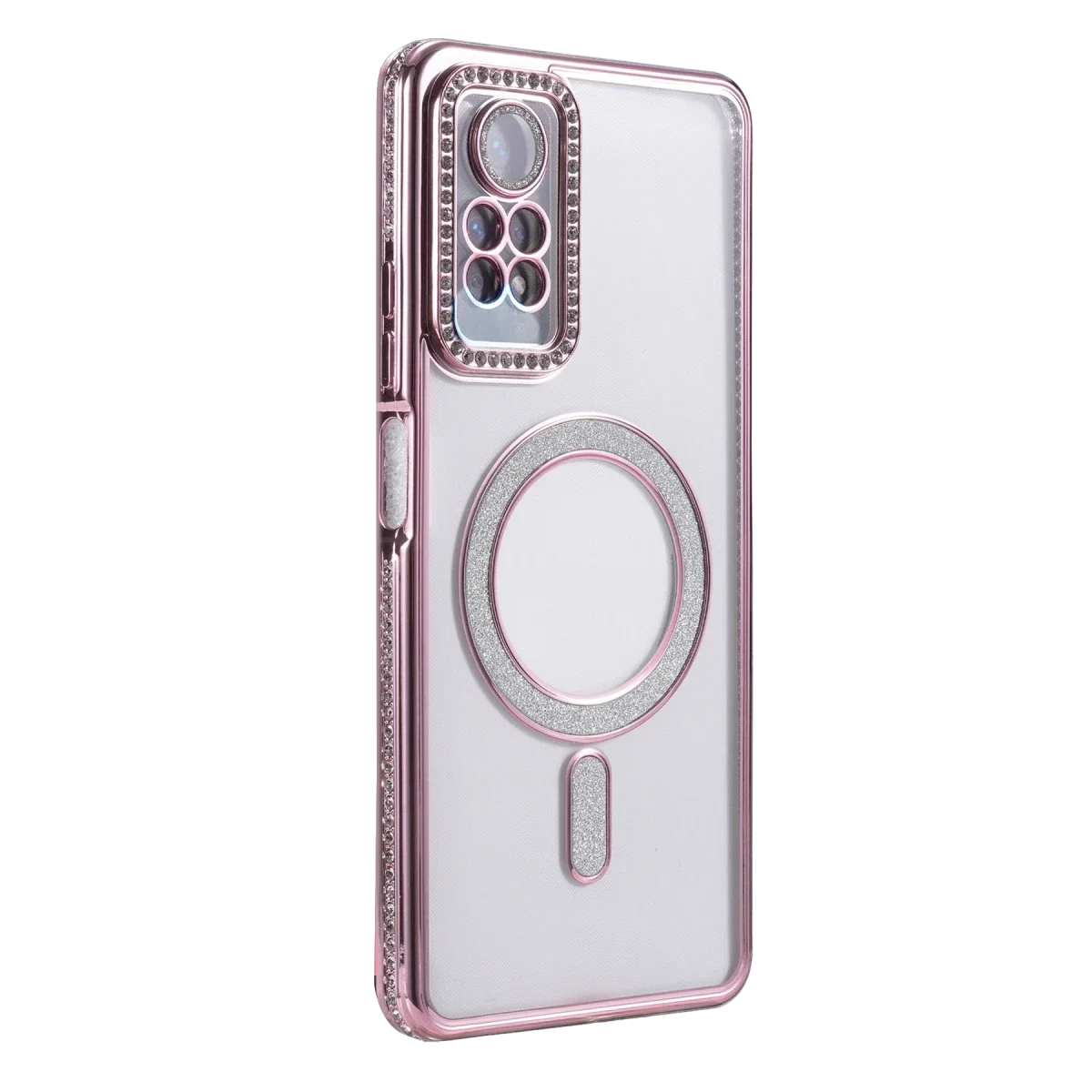 Xiaomi Redmi Note 12 Pro 4G Joke Simli Magneticsafe Kılıf - Pembe görsel 3