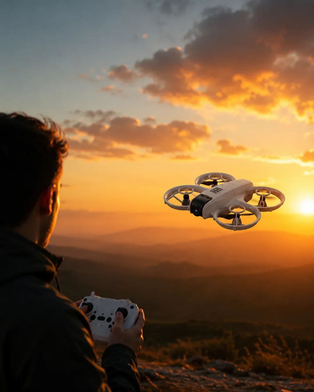 Uzun Şarj Süreli Kameralı ni Drone Işıklı Akıllı Uçuş Sistemli