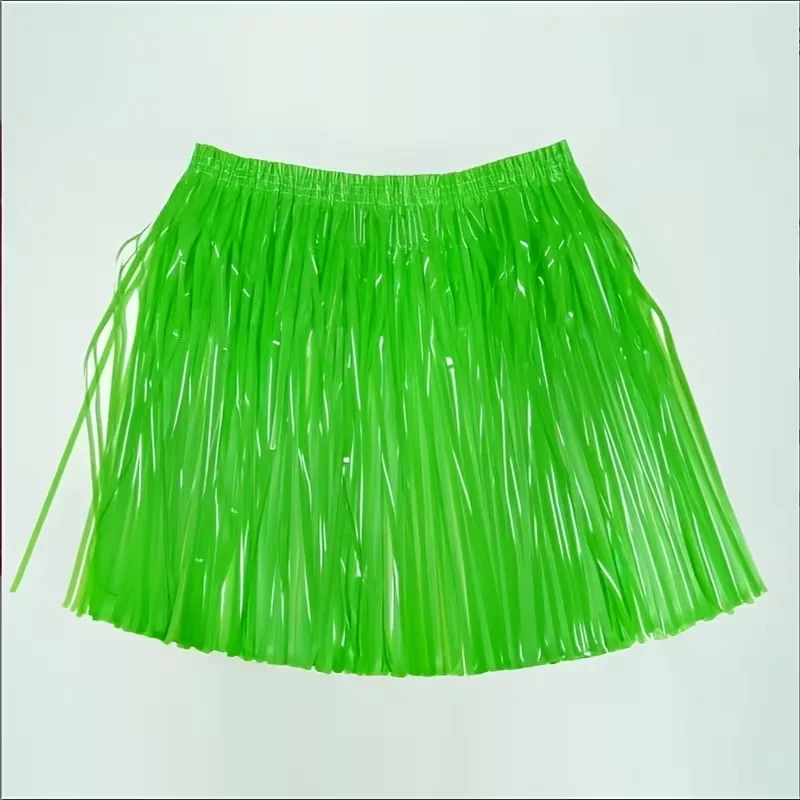 Neon Yeşil Hawaii Parti Eteği 40 cm görsel 2