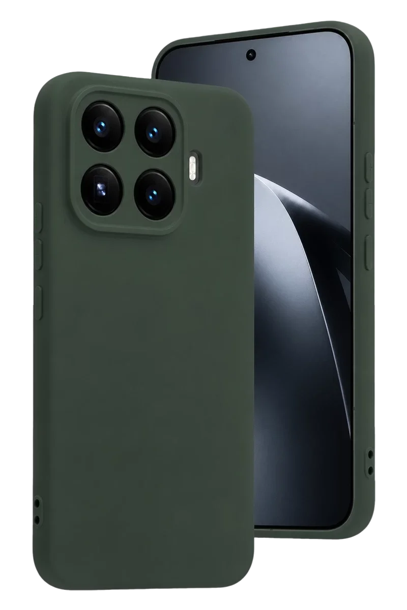 Xiao 17T Pro Nano içi Kadife Silikon - Koyu Yeşil