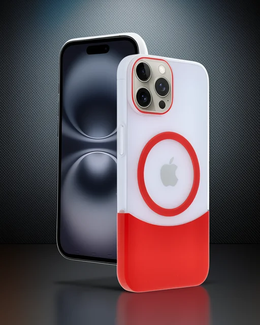 Joko Apple İphone 15 Pro Max Velar Magsafe Kapak - Kırmızı