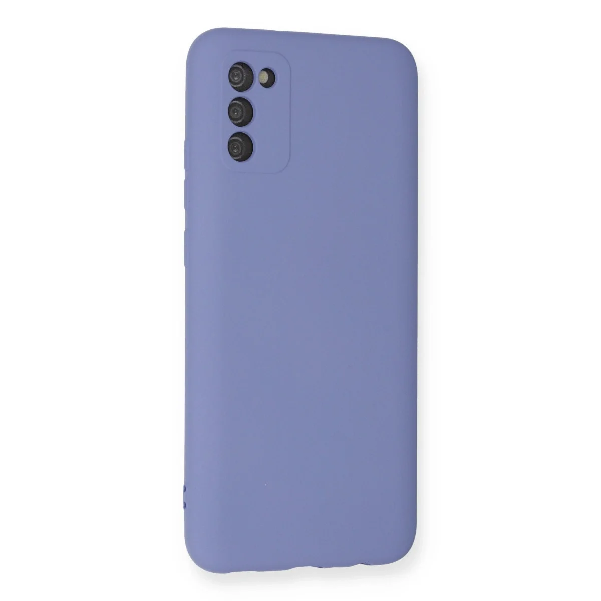 Samsung Galaxy A03s Kılıf Nano İçi Kadife Silikon - Lila görsel 3