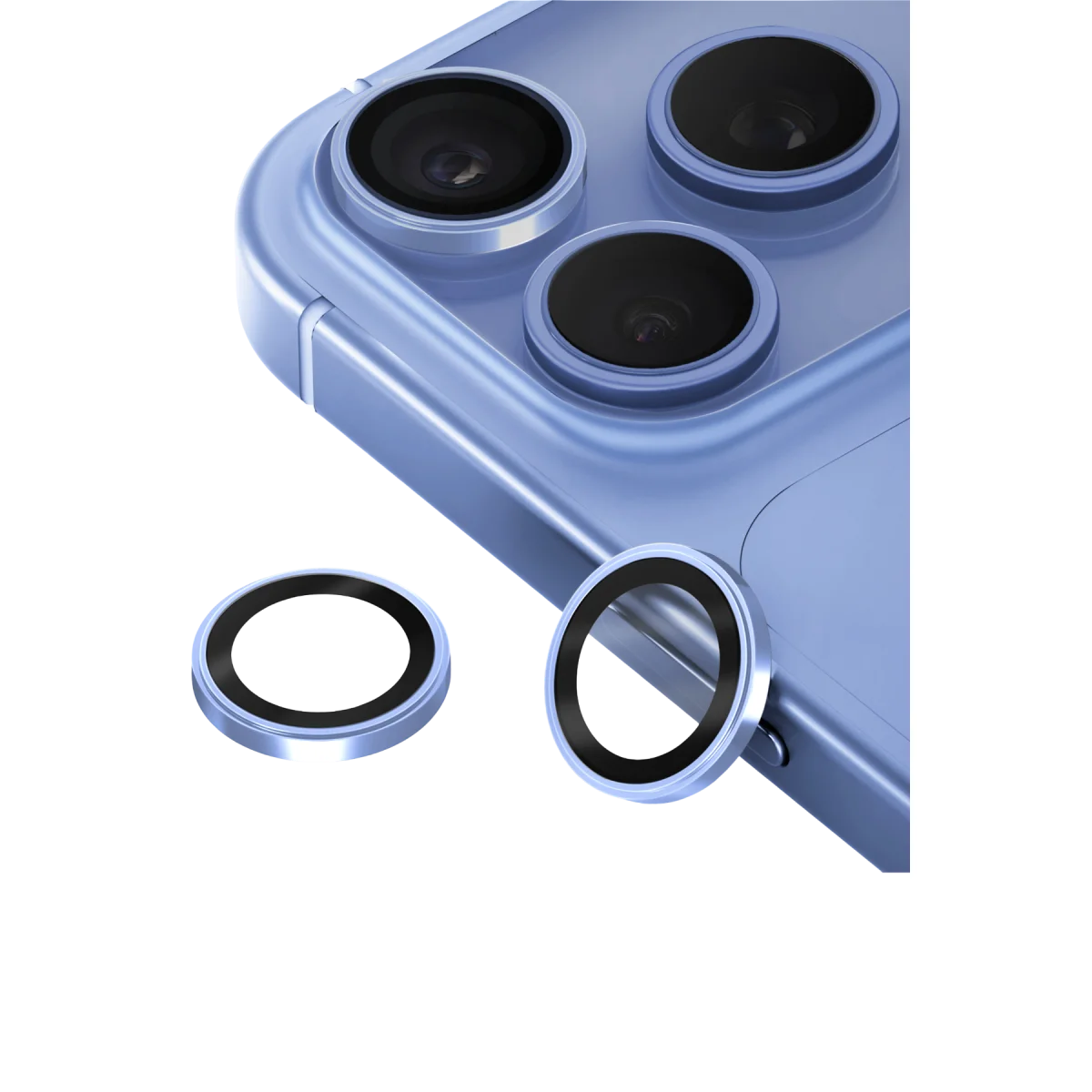 Apple iPhone 18 Pro Max Bilvis Titan Kamera Lens - Açık Mavi görsel 2