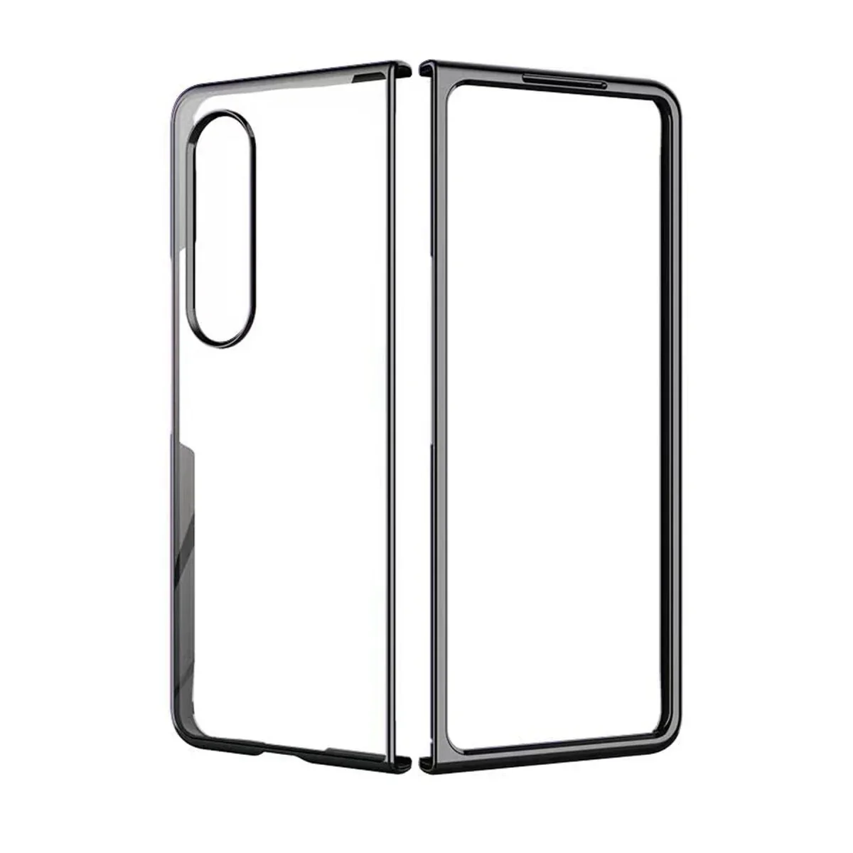 Samsung Galaxy Z Fold 4 Kılıf Fold Element Kapak - Siyah görsel 3