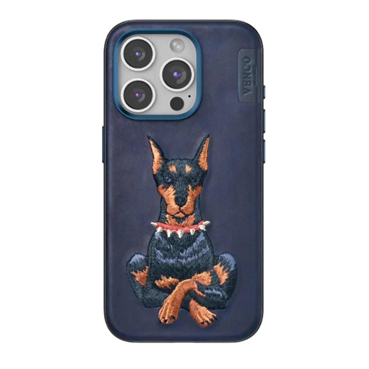 Venco Apple iPhone 15 Pro Max Perma Desenli Kapak - Lacivert görsel 2