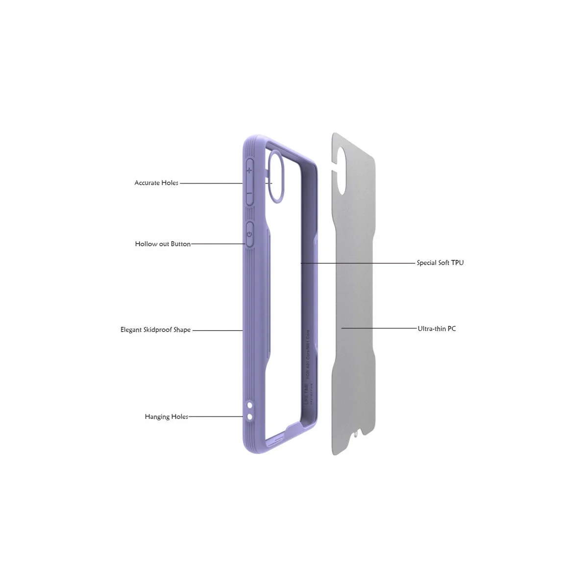 Samsung Galaxy A01 Core Kılıf Platin Silikon - Sarı görsel 2