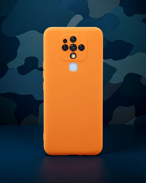 Tecno Camon 16 Kılıf Nano İçi Kadife Silikon - Turuncu