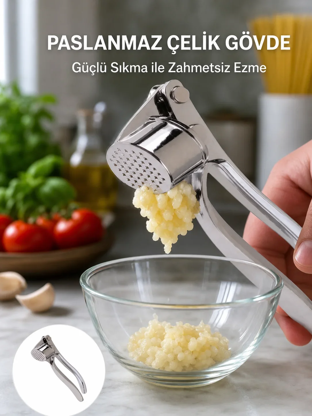 Sarımsak Presi Kolay Tezlik ve Yüksek Basınçlı Ezme