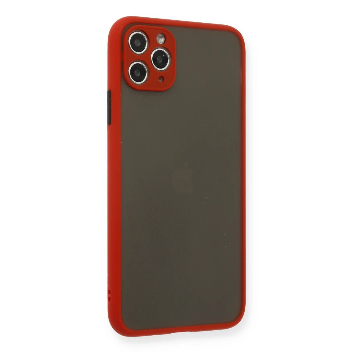 Apple İphone 11 Pro Max Kılıf Montreal Silikon Kapak - Kırmızı görsel 2