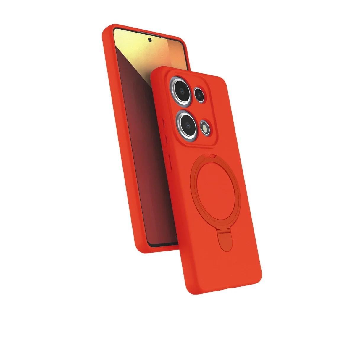 Xiao Red Note 13 Pro 4g Regal Magsafe Standlı Kapak - Turuncu