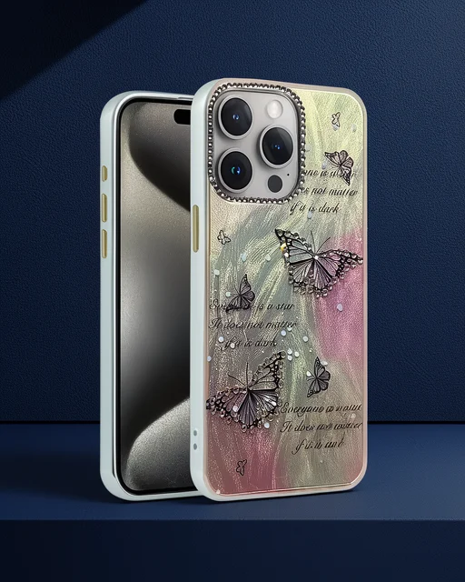 Apple İphone 14 Pro Kılıf Blade Aynalı Desenli Kapak - Desen 6