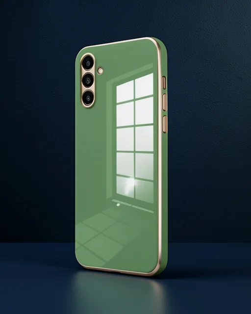Samsung Galaxy M15 Kılıf Volet Silikon - Açık Yeşil