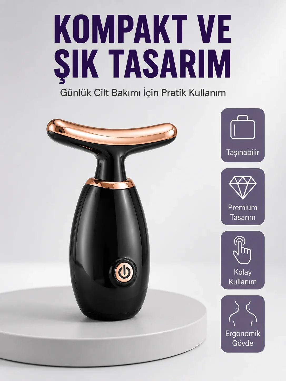 Serum Elini Artıran Yüz Masaj Cihazı Yeni Nesil
