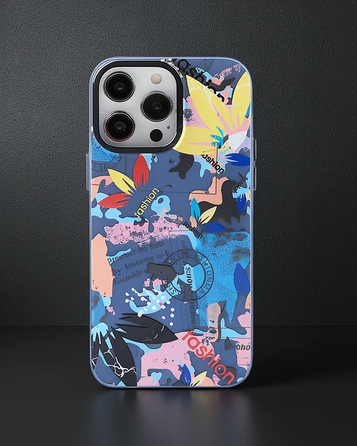 Apple İphone 13 Pro Max Kılıf Prada Desenli Kapak - Prada Pembe - 1