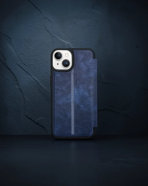 Apple İphone 15 Kılıf Flip Cover - Lacivert