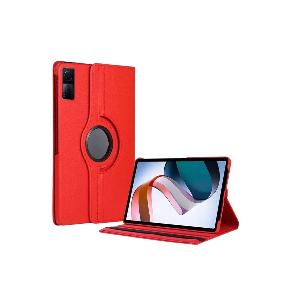 Xiaomi Redmi Pad SE 4G Kılıf 360 Tablet Deri Kılıf - Kırmızı
