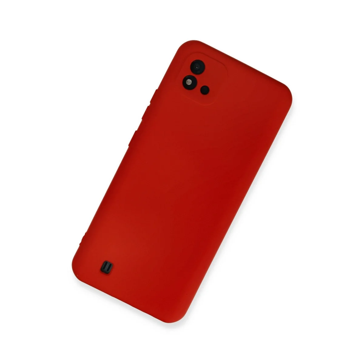 Realme C11 2021 Kılıf Nano İçi Kadife Silikon - Kırmızı görsel 2