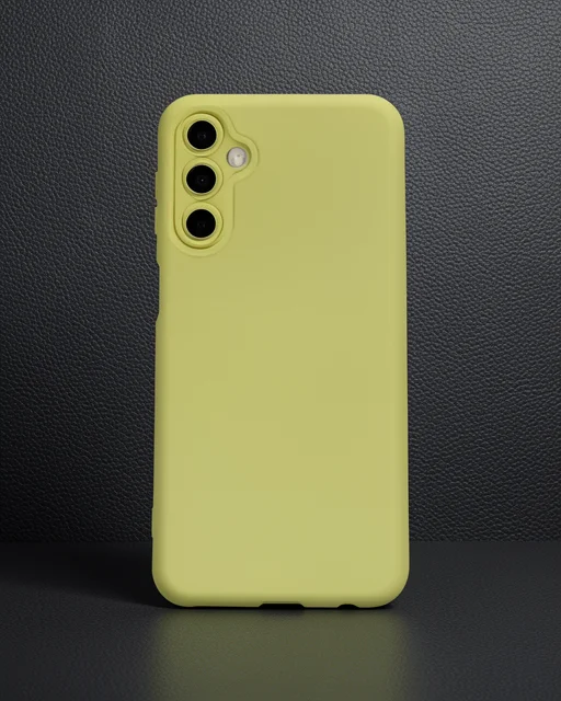 Samsung Galaxy M34 5g Kılıf Nano İçi Kadife Silikon - Sarı