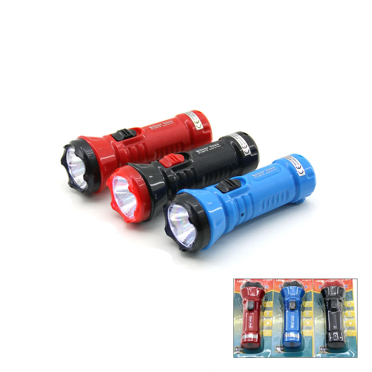 Şarjlı Tek LED El Feneri 0.5W Uzun Menzil görsel 2