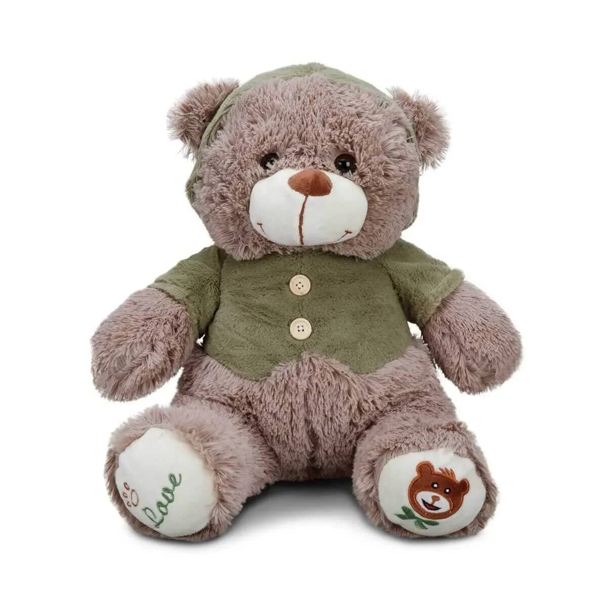 1014 Puffy Friends T Shirtlü Sevimli Peluş Ayı 43 cm görsel 2