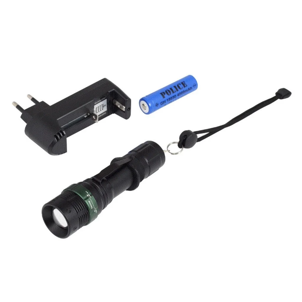 PS-25 Zoomlu Şarj Edilebilir LED El Feneri görsel 4