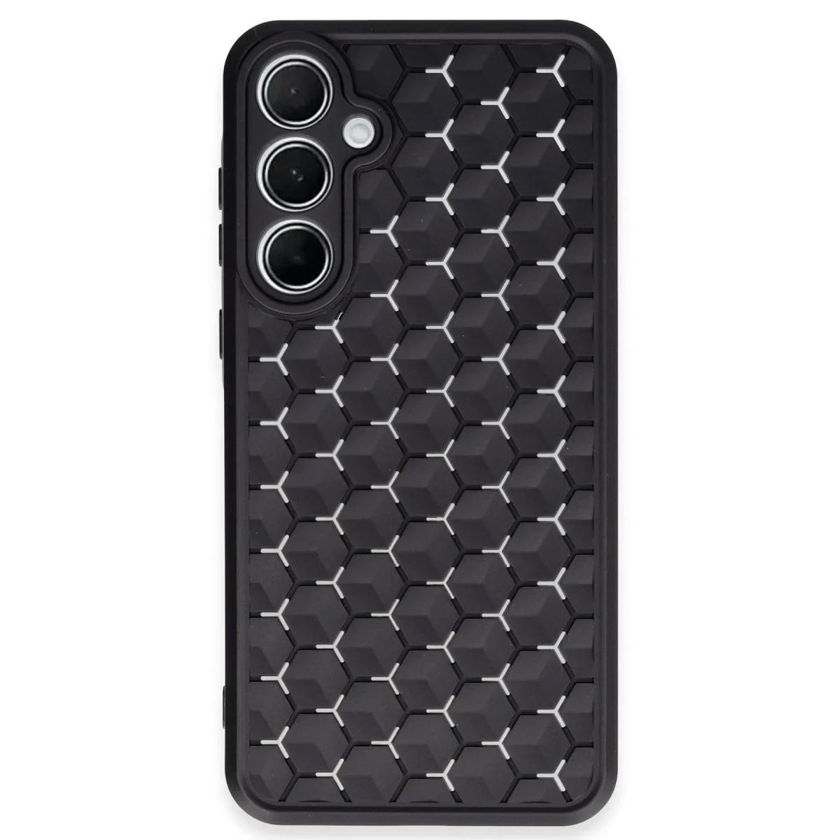 Samsung Galaxy A25 5g Kılıf Petek Silikon Kapak - Siyah