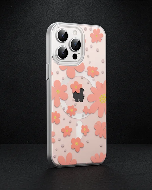 Joko Apple İphone 14 Pro Max Floral Magsafe Kapak - Pembe