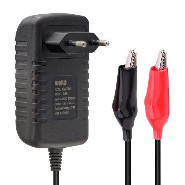 Weko 14.4V-2A Akü Şarj Cihazı Jel Kuru Asitli Akülere Uygun (10 Amper ve Altında Aküler İçin Uygundur)
