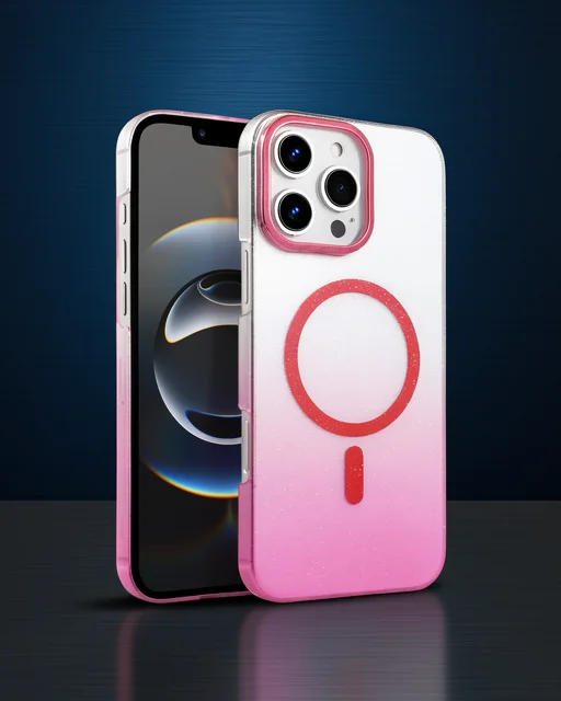 Apple İphone 16 Pro Max Glossy Magsafe Kapak - Pembe