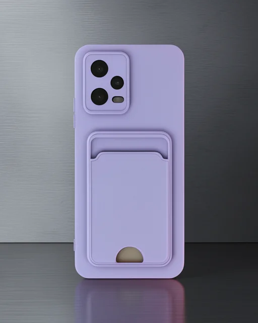 Xiaomi Poco X5 5g Kılıf Kelvin Kartvizitli Silikon - Lila