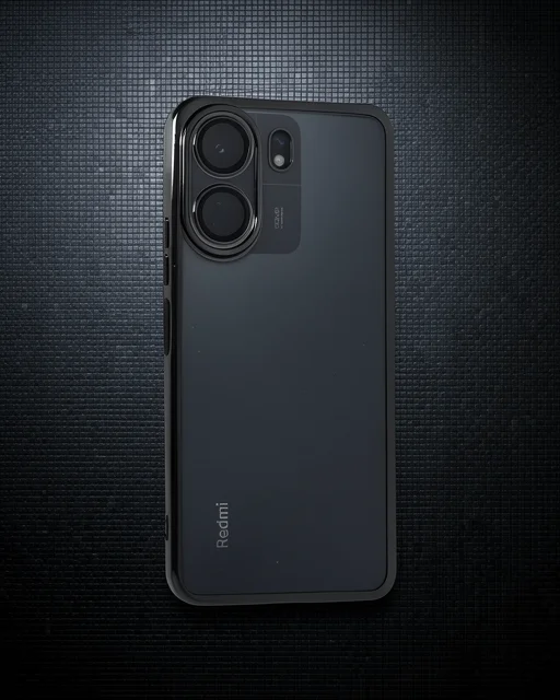 Xiaomi Redmi 13c Kılıf Razer Lensli Silikon - Siyah