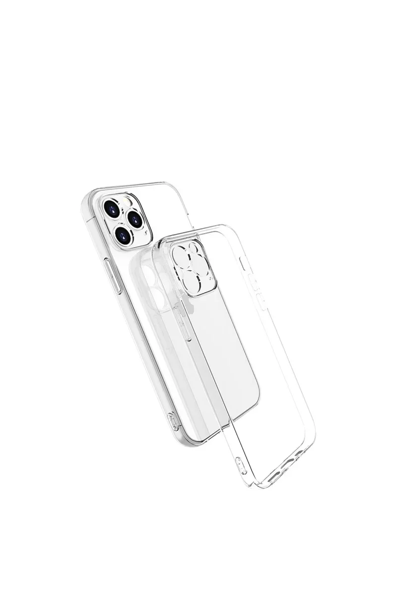 Apple iPhone 16 Pro Kılıf Lüx Şeffaf Silikon görsel 3