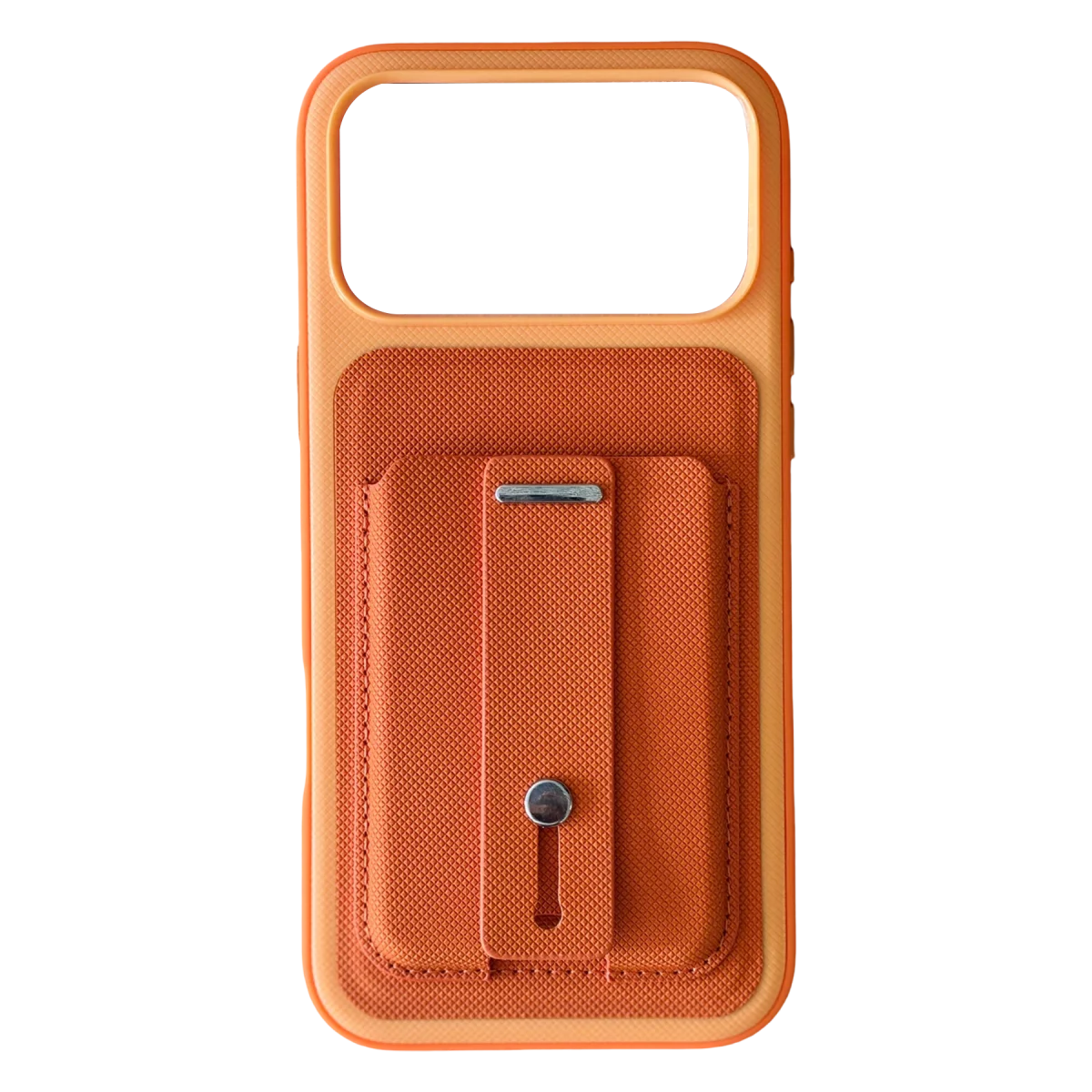 Apple iPhone 18 Pro Max/17 Pro Max Latte Kartvizitli Kapak - Turuncu