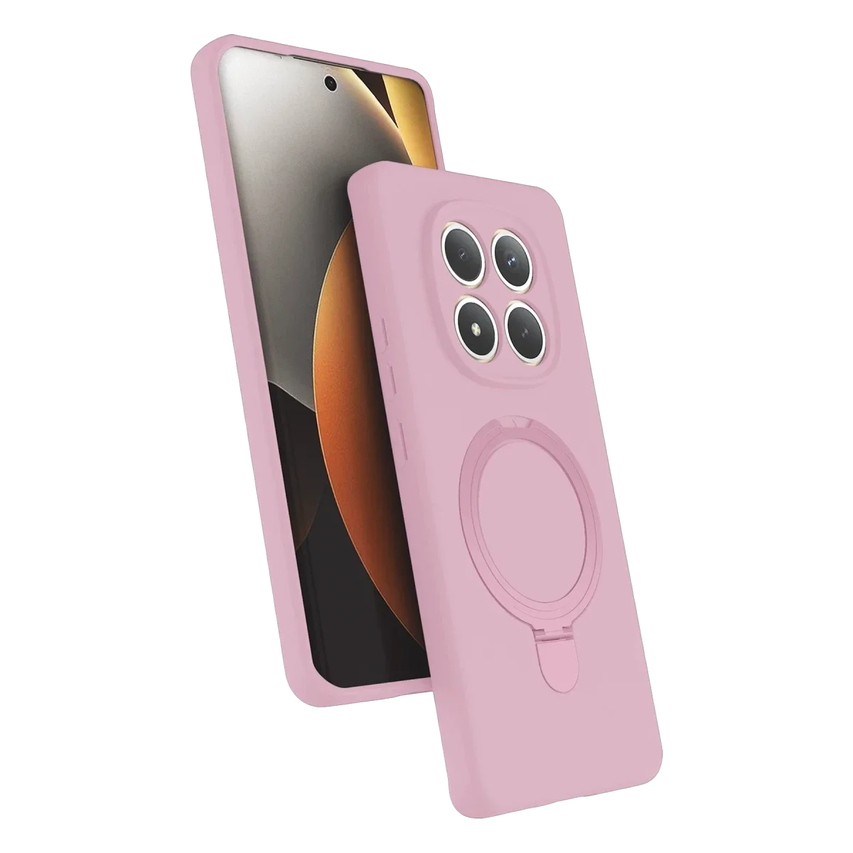 Xiaomi Redmi Note 15 Pro 5G Regal Magsafe Standlı Kapak - Açık Pembe
