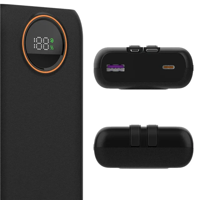 Snapron SNP-3013 22.5W PD 20.000mAh Dahili Kablolu ve Hızlı Şarjlı Powerbank görsel 4