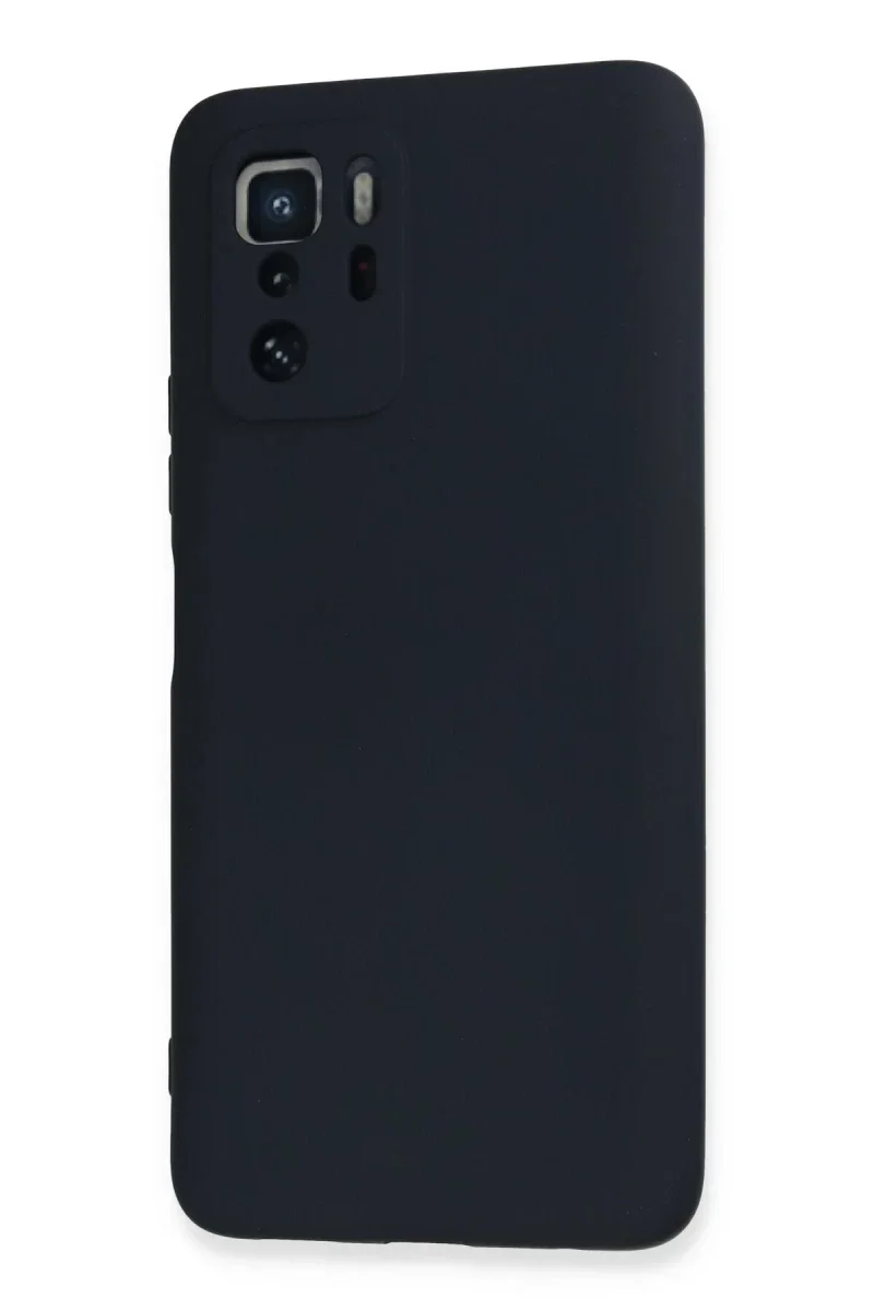 Xiao Poco X3 GT Kılıf Nano içi Kadife Silikon - Lacivert görsel 3