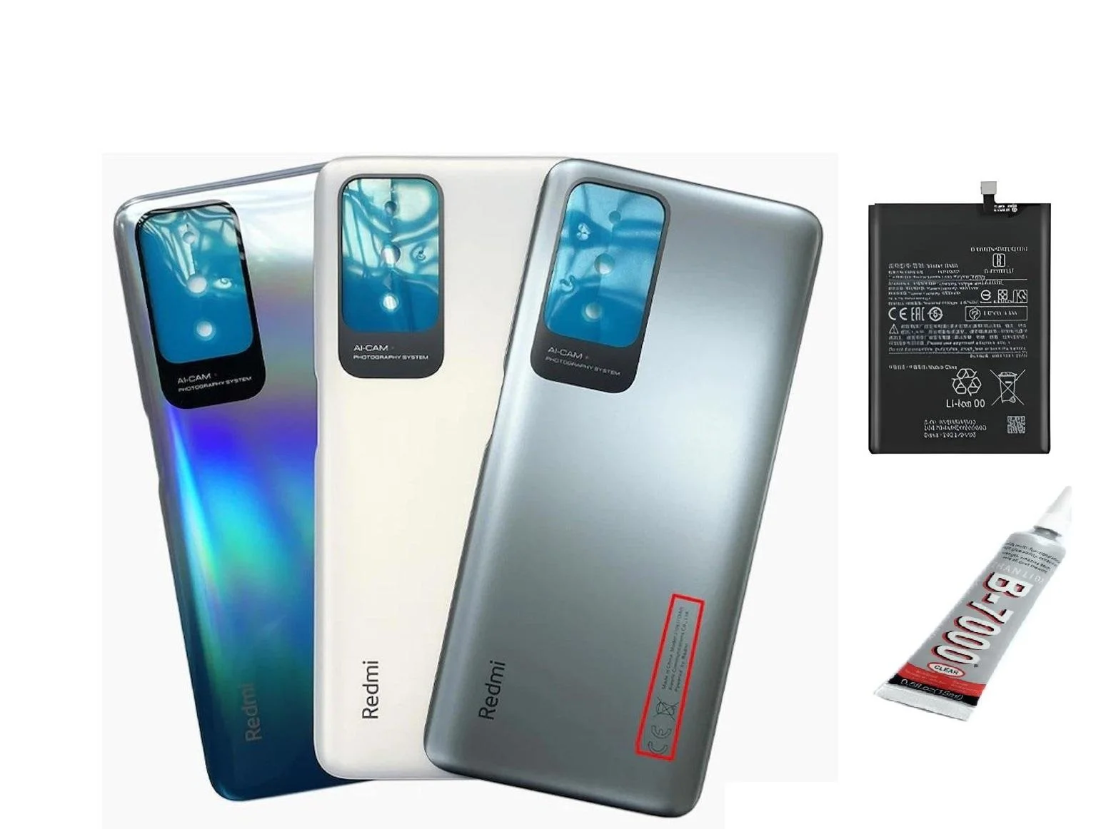 Redmi 10 2022 Arka Batarya Kapağı,batarya Ve B700