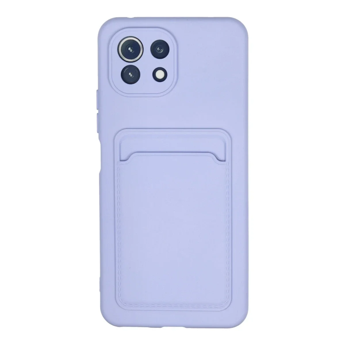 Xiaomi Mi 11 Kılıf Kelvin Kartvizitli Silikon - Lila